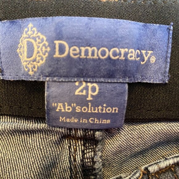 Democracy Women's Jeans Size 2P "Ab" Solution Skinny Dark Wash Denim - Picture 7 of 12